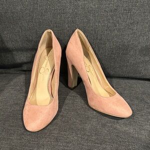 Jessica Simpson Blush Suede Heels